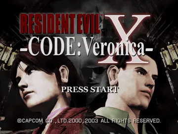 Resident Evil - Code - Veronica X (Disc 1) screen shot title